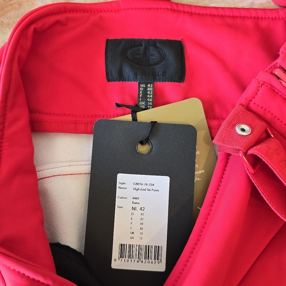 Goldbergh High End Ski Pants Salopette Flame Goldbergh red Ski Pants - Picture 17 of 17